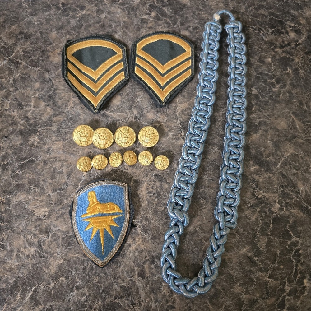 Vintage Vietnam Era US Army Intelligence Command Uniform Insignia Jacket Lot
